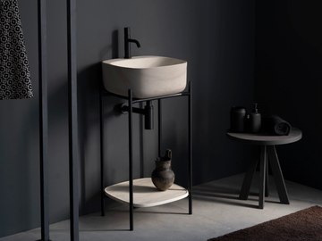 LAILA - Floor-standing metal vanity unit by Scarabeo Ceramiche - view 2